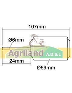 Moteur de ventilateur droit 12V AL58527 , T50009 , VT50009 2