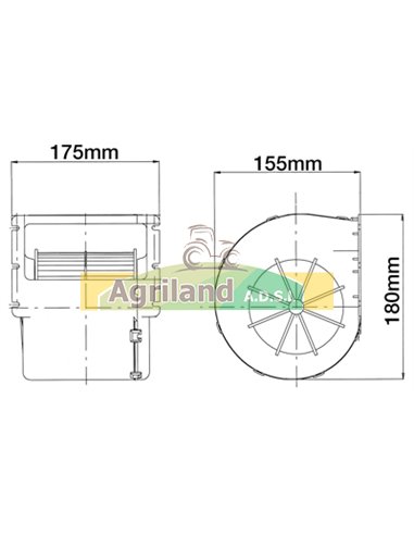 Moteur de ventilateur 12V AL110881 , AL173961 , AL214942 , AL75105 , AL80700