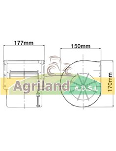 Moteur de ventilateur 12V AL39043 2