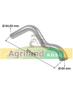 Tube d'échappement L158904 2