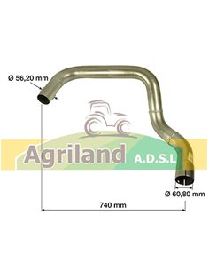 Tube d'échappement 640L110288 , L110288 2