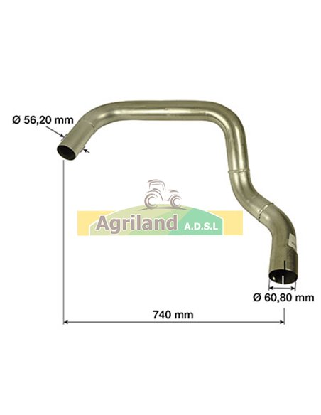 Tube d'échappement 640L110288 , L110288 Tube d'échappement 640L110288 , L110288