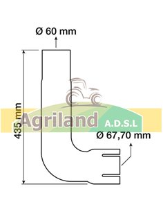 Tube d'échappement L102641 2