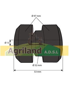 Silentbloc moteur Ø 13.5x48mm AL77942 2