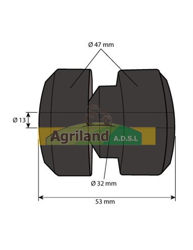 Silentbloc moteur Ø 13.5x48mm AL77942