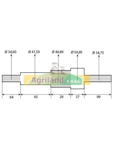 Arbre de prise de force 290mm T28672  2
