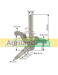 Fusée droite L.230mm 02386802 , 02386803 , 2386802 , 2386803 , K2386803  2