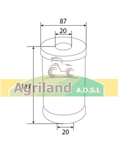 Filtre à huile 01168443 , 116 8443 , 1168443 , 20624510 , V20624510  2