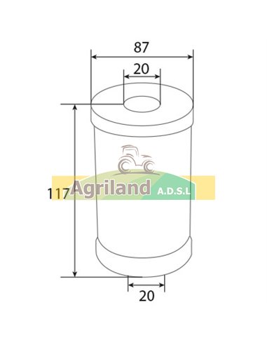 Filtre à huile 01168443 , 116 8443 , 1168443 , 20624510 , V20624510 