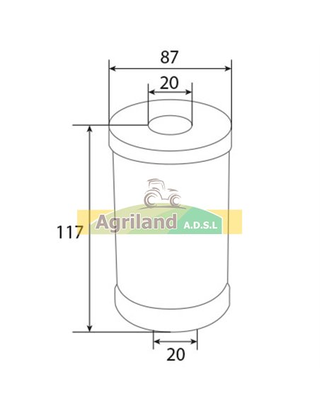 Filtre à huile 01168443 , 116 8443 , 1168443 , 20624510 , V20624510 