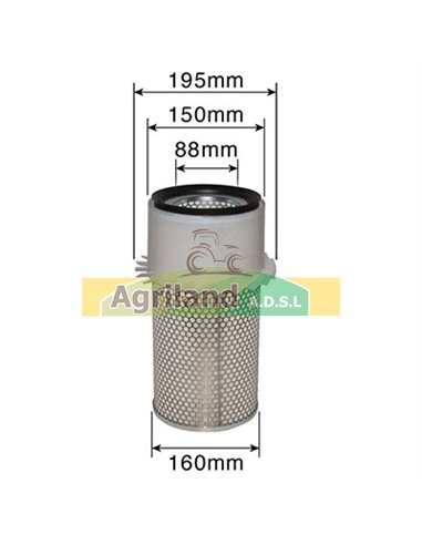 Filtre à air extérieur 04319257 , 1909116 , 2.4249.290.1 , 242492901 , 5102236 , 9933225 , P772564 , RE45827 , SF5102236