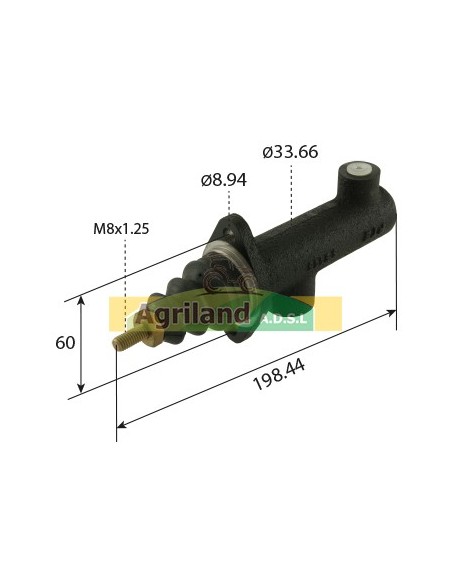 Maître-cylindre d'embrayage AL40974 , ALY 45849A , ALY45849A , KG23016.1.2  Maître-cylindre d'embrayage AL40974 , ALY 45849A , ALY45849A , KG23016.1.2