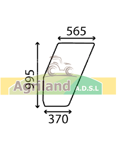 Vitre de porte gauche bombée et non teintée 5108669