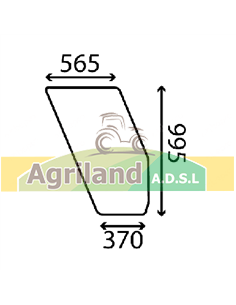 Vitre de porte droite bombée et non teintée 5108670