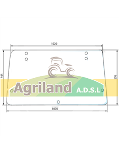 Vitre arrière plate non teintée 5121385