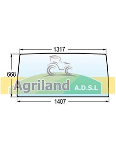 Pare-brise plat non teinté 5113401