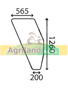 Vitre de porte gauche bombée et teintée 5130883