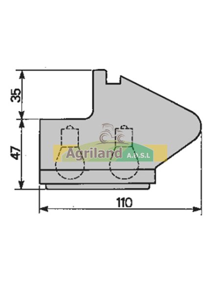 Feu avant droit 173x110mm 5116238