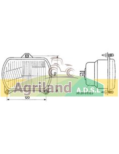 Optique phare avant gauche et droit 144x91mm 1967795C1 , 1984880C1 , 2.8029.900.0/10 , 28029900 , 28029900010 , 5126153 2