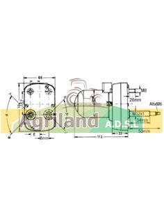 Moteur d'essuie-glace 12V 1328080C1 , 3113074R91 , 3125203R1 , 3125203R91 2