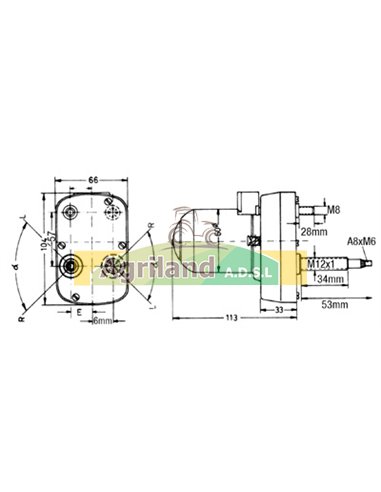 Moteur d'essuie-glace 12V 1328080C1 , 3113074R91 , 3125203R1 , 3125203R91