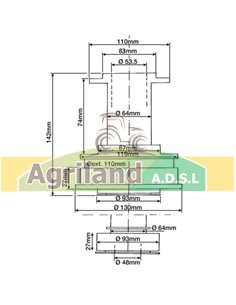 Butée de débrayage 47.55x93.7x141.8mm 5119165 2