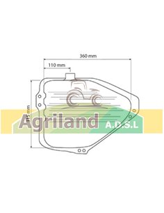Réservoir de carburant 83935630 , 83943971 , E2NN9002BA , E3NN9002KA , E3NN9002KB , E3NN92002KA 2