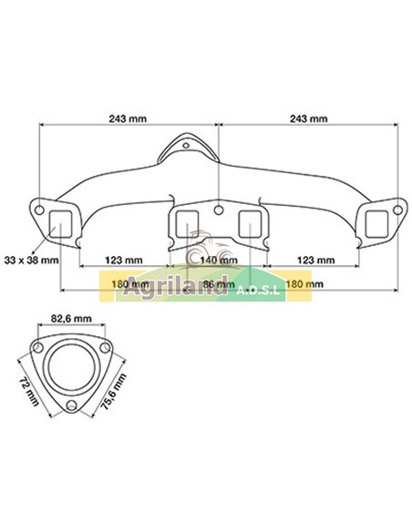 Collecteur d'échappement 2701E9430B