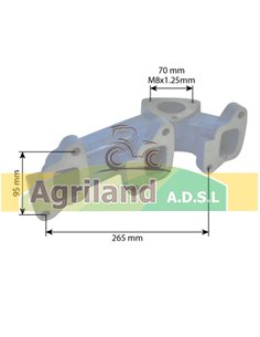 Collecteur d'échappement 81837748, S.61612, S61612, VPE9246, D3NN9430A 2