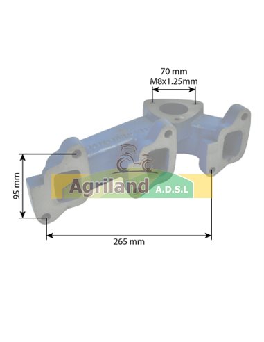 Collecteur d'échappement 81837748, S.61612, S61612, VPE9246, D3NN9430A