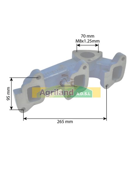 Collecteur d'échappement 81837748, S.61612, S61612, VPE9246, D3NN9430A