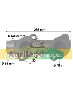 Collecteur d'échappement arrère 83999288 , 87800550 , E9NN9431AA , E9NN9431CA 2