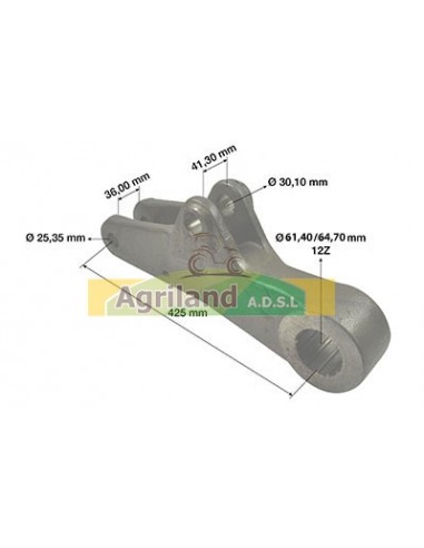 Bras de relevage supérieur droit L116397 , L158721 , L166977 , L166979