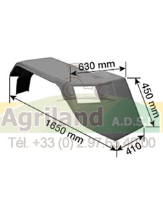 Garde boue droit 1958612C1, 1958612C2N