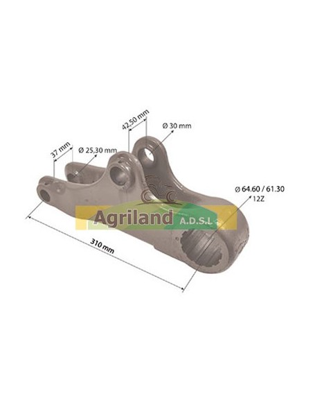 Bras de relevage supérieur gauche cat.3 L116617 