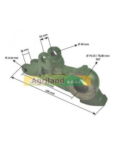 Bras de relevage supérieur droit cat.3 L100694 , R126713