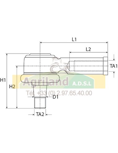 Rotule de barre de direction 3045309R91