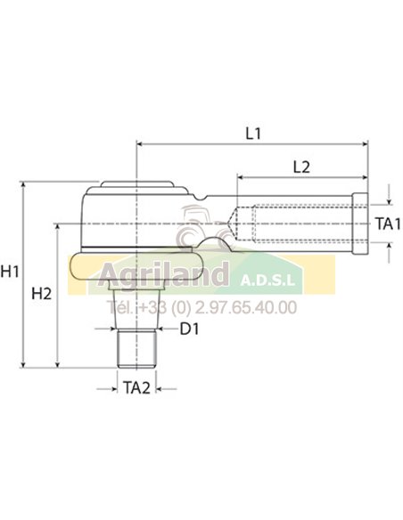 Rotule de barre de direction 3045309R91