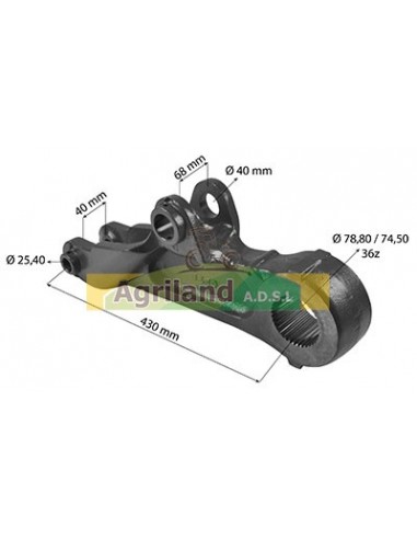 Bras de relevage supérieur gauche cat.3 L100693 