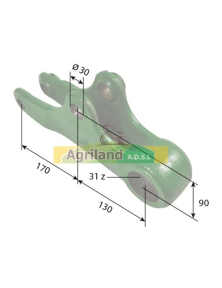 Bras de relevage supérieur droit cat.3 L114584 , L79947 