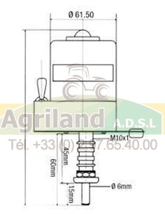 Moteur Essuie-glace 135O A° 12V / 1089015R1 2