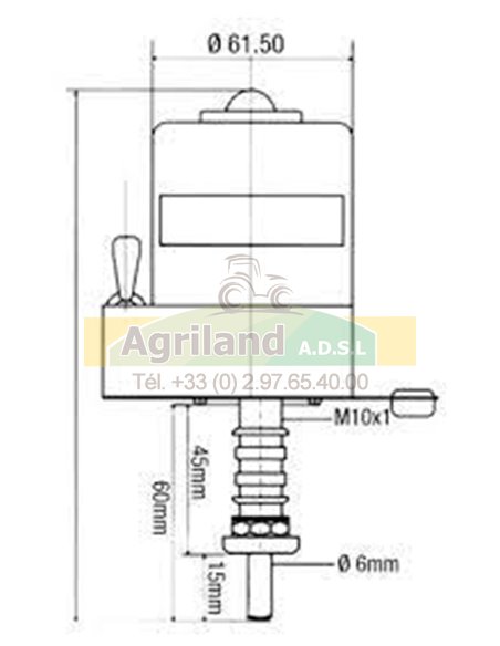 Moteur Essuie-glace 135O A° 12V / 1089015R1