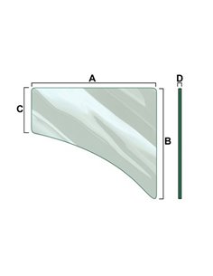 PORTE EN VERRE INFERIEURE G / D 3477778M1