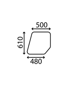 Vitre de porte supérieure 81827480