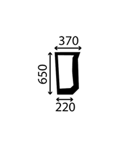 Pare-brise inférieur droit 82011532