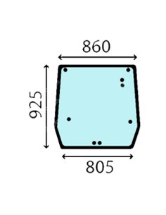 Vitre arrière supérieure 5089562