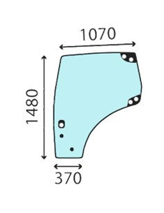 Vitre de porte gauche 82027357