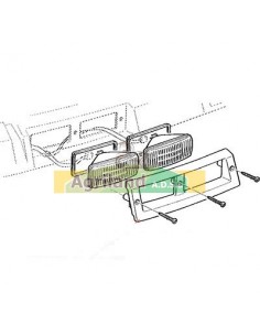 Ensemble de lampe de cabine avant adaptable john deere R161288, RE37450, L102378, L101854 2