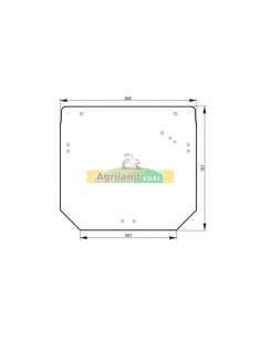 Vitre arrière plate teintée R261272 