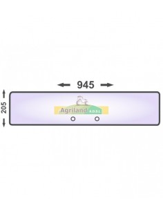 Vitre arrière inférieure plate non teintée L60320